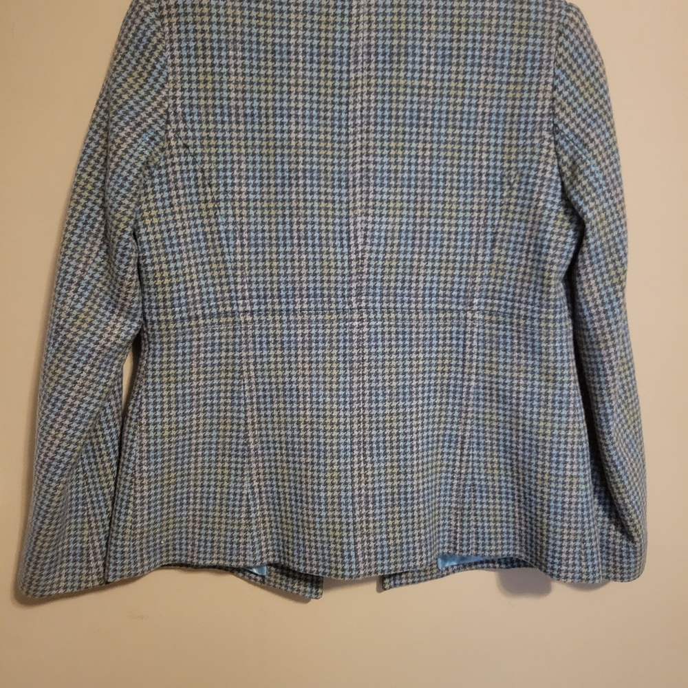 Pendleton Wool Multi-Colored Plaid Blazer With Poc - image 6